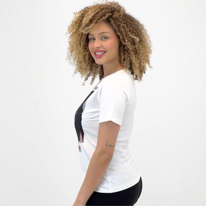 Blusa Miravest com Estampa e Strass Manga Curta Feminina Imagem de Blusa Miravest com Estampa e Strass Manga Curta Feminina