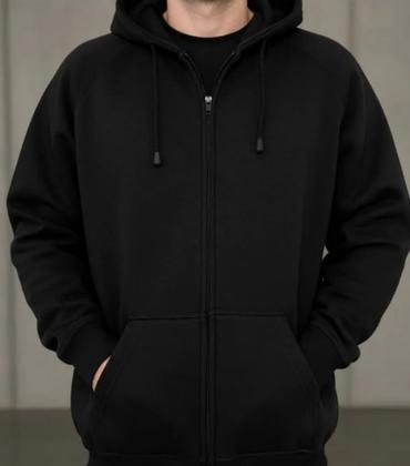 Imagem de Blusa Moletom até o G8 Plus Size com ziper masculino feminino +capuz + bolso