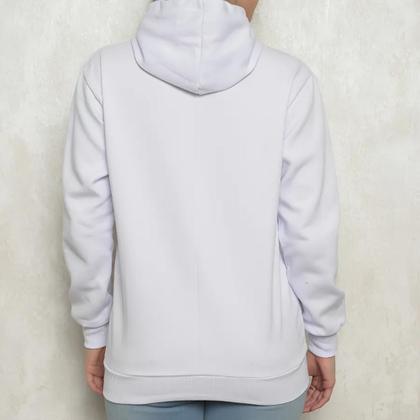 Imagem de Blusa Moletom Canguru Com Capuz Casaco de Frio Quente Flanelado Algodão Sem Estampa