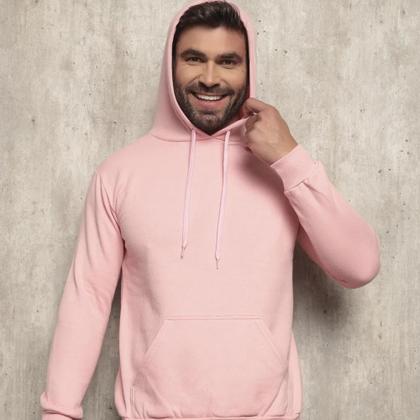 Imagem de Blusa Moletom Canguru Com Capuz Casaco de Frio Quente Flanelado Algodão Sem Estampa