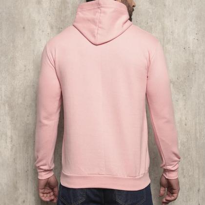 Imagem de Blusa Moletom Canguru Com Capuz Casaco de Frio Quente Flanelado Algodão Sem Estampa