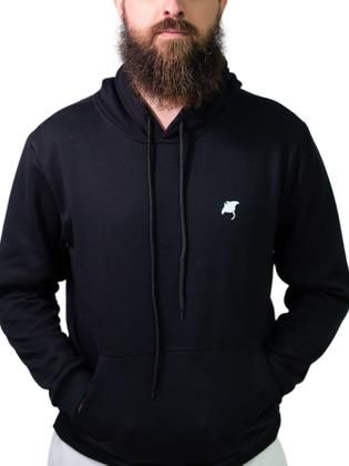 Imagem de Blusa Moletom Canguru com Capuz Plus Size Algodão Basico Casual