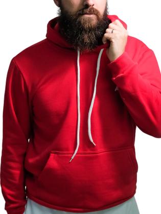 Imagem de Blusa Moletom Canguru com Capuz Plus Size Algodão Basico Casual