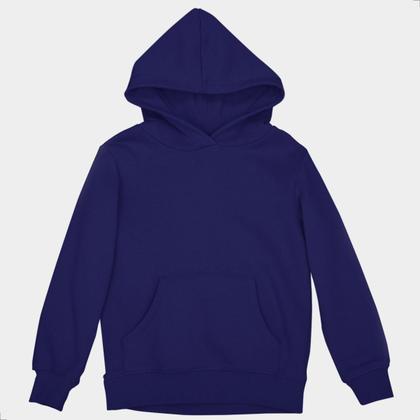 Imagem de Blusa Moletom Canguru Infantil Com Capuz Bolso Liso