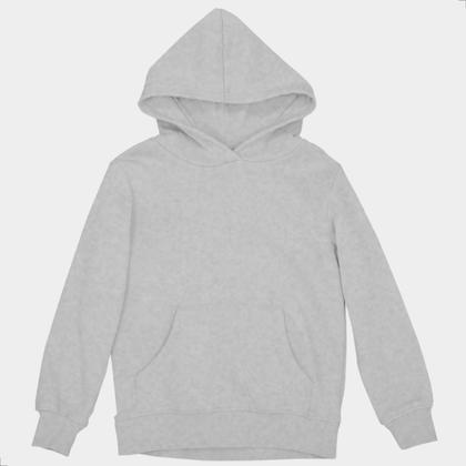 Imagem de Blusa Moletom Canguru Infantil Com Capuz Bolso Liso