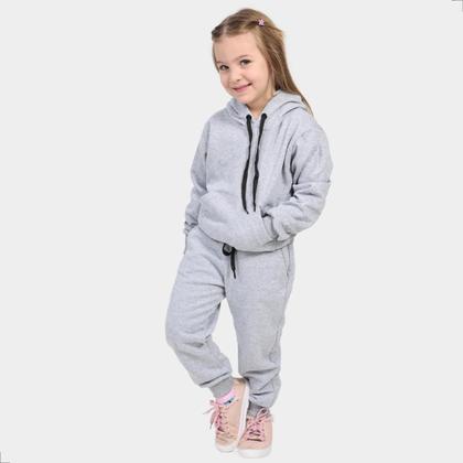 Imagem de Blusa Moletom Canguru Infantil Com Capuz Bolso Liso