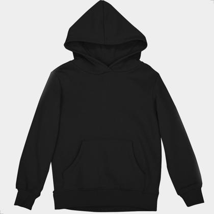 Imagem de Blusa Moletom Canguru Infantil Com Capuz Bolso Liso