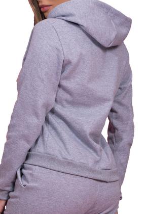 Imagem de Blusa Moletom Fechado Haldrys Liso com Punhos Bolso e Capuz Regulavel