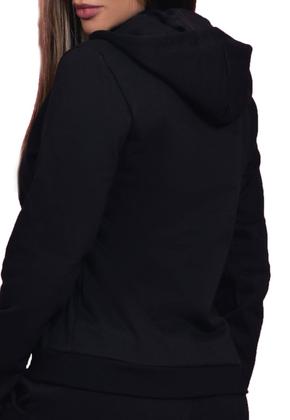 Imagem de Blusa Moletom Fechado Haldrys Liso com Punhos Bolso e Capuz Regulavel