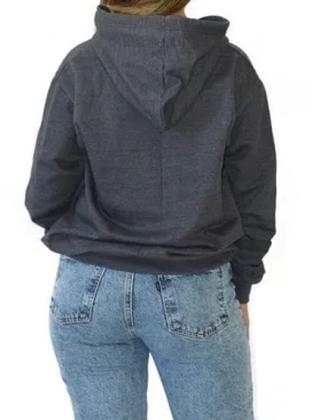 Imagem de Blusa Moletom Flanelado liso Masculino e Feminino blusa de frio Casaco Canguru com Bolso e Capuz 154