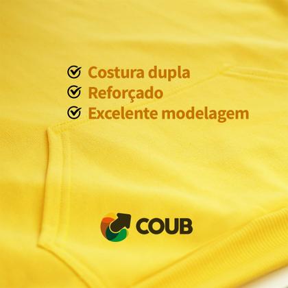 Imagem de Blusa Moletom Frio Com Capuz e Bolso Flanelado Peluciado Quente Varias Cores Masculino Feminino