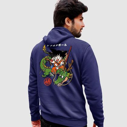 Imagem de Blusa Moletom Genuine Grit Masculino Estampado Algodão 30.1 Dragon Ball Goku e Shenlong