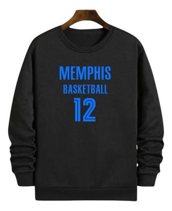 Imagem de Blusa Moletom Gola Basquete Memphis Basketball Número 12