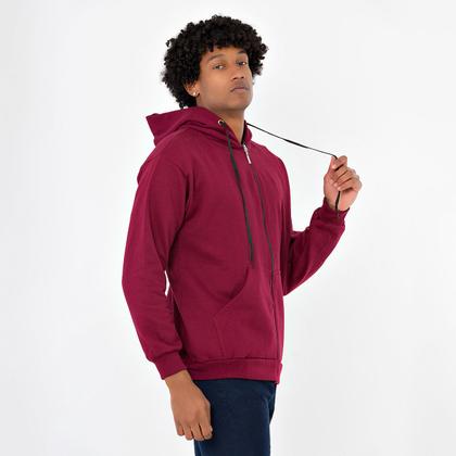 Imagem de Blusa Moletom Grosso C/ Touca e de Zipper C/ 40% De Desconto