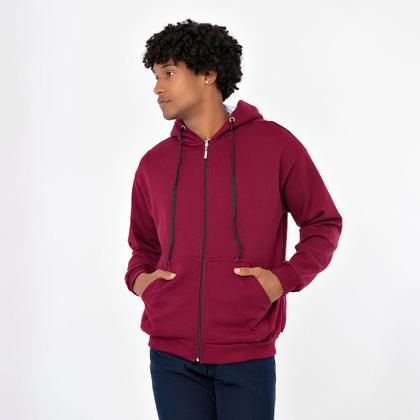 Imagem de Blusa Moletom Grosso C/ Touca e de Zipper C/ 40% De Desconto