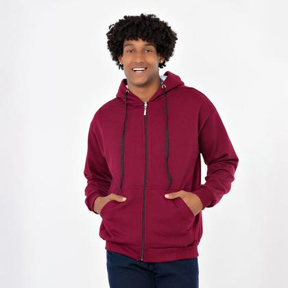 Imagem de Blusa Moletom Grosso C/ Touca e de Zipper C/ 40% De Desconto