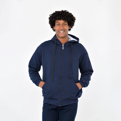 Imagem de Blusa Moletom Grosso C/ Touca e de Zipper C/ 40% De Desconto
