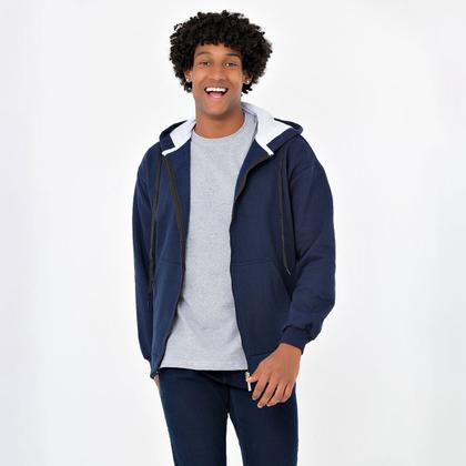 Imagem de Blusa Moletom Grosso C/ Touca e de Zipper C/ 40% De Desconto