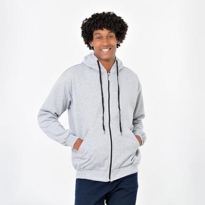 Imagem de Blusa Moletom Grosso C/ Touca e de Zipper C/ 40% De Desconto