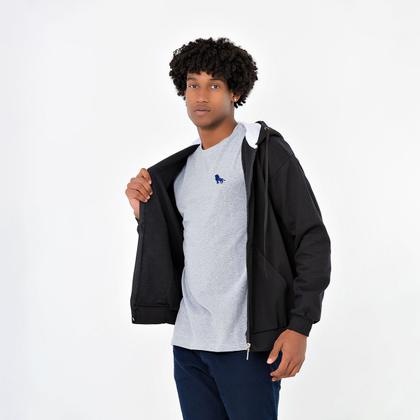 Imagem de Blusa Moletom Grosso C/ Touca e de Zipper C/ 40% De Desconto