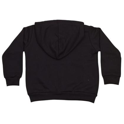 Imagem de Blusa Moletom Infantil Flanelado Liso Canguru Capuz Unissex