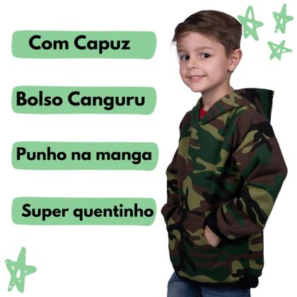 Imagem de Blusa Moletom Infantil Liso Premium Algodão Felpudo Várias Cores 