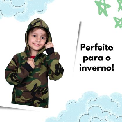 Imagem de Blusa Moletom Infantil Liso Premium Algodão Felpudo Várias Cores 