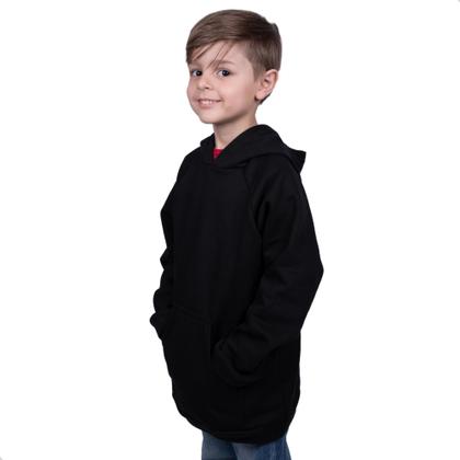 Imagem de Blusa Moletom Infantil Liso Premium Algodão Felpudo Várias Cores 