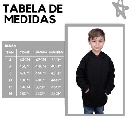 Imagem de Blusa Moletom Infantil Liso Premium Algodão Felpudo Várias Cores 