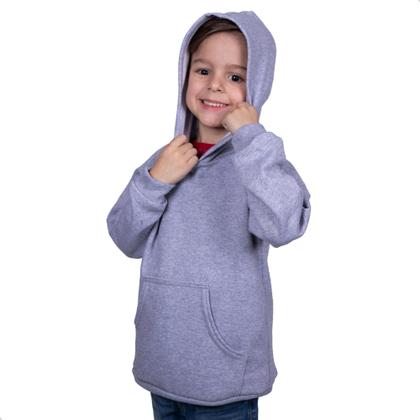 Imagem de Blusa Moletom Infantil Liso Premium Algodão Felpudo Várias Cores 