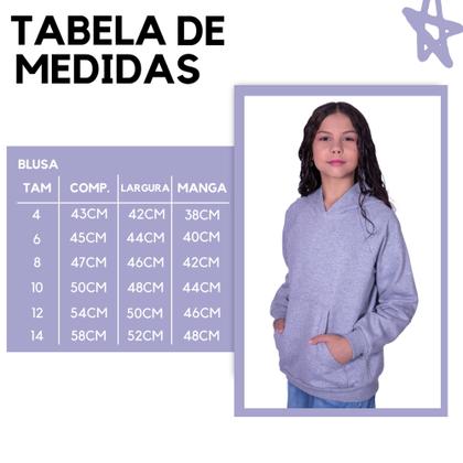 Imagem de Blusa Moletom Infantil Liso Premium Algodão Felpudo Várias Cores 