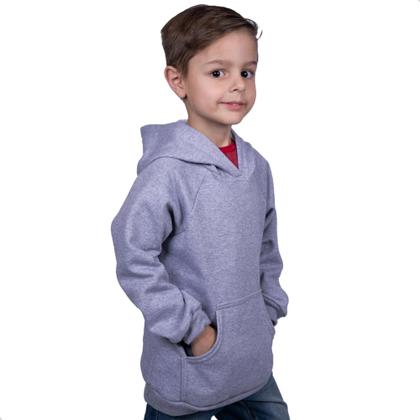 Imagem de Blusa Moletom Infantil Liso Premium Algodão Felpudo Várias Cores 