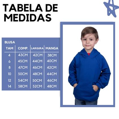 Imagem de Blusa Moletom Infantil Liso Premium Algodão Felpudo Várias Cores 