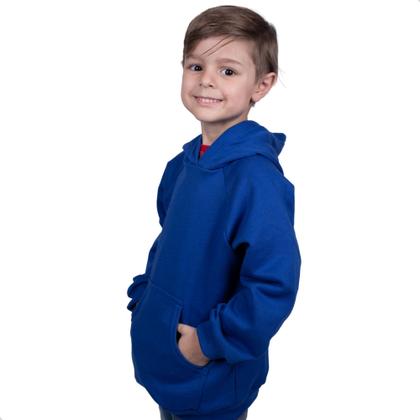 Imagem de Blusa Moletom Infantil Liso Premium Algodão Felpudo Várias Cores 