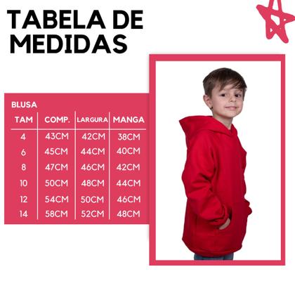 Imagem de Blusa Moletom Infantil Liso Premium Algodão Felpudo Várias Cores 