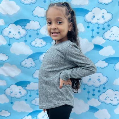Imagem de Blusa Moletom Manga Longa Menina Fechada Sem Touca