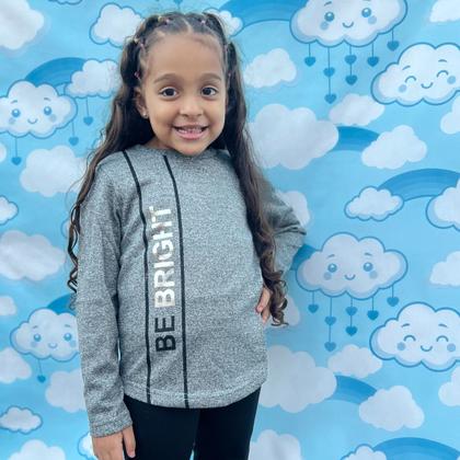 Imagem de Blusa Moletom Manga Longa Menina Fechada Sem Touca