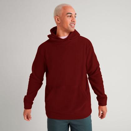 Imagem de Blusa Moletom Masculina Canguru com Bolsos e Capuz Quentinha