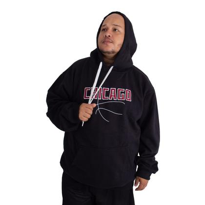 Imagem de Blusa Moletom Masculina Plus Size M10 Dunk Chicago