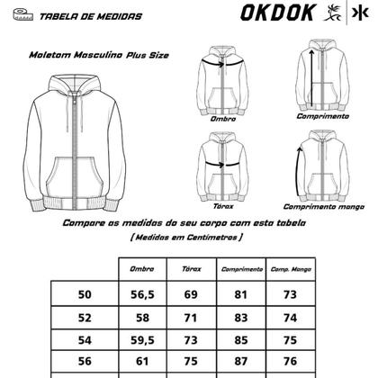 Imagem de Blusa Moletom Okdok Fechado Retro School Large