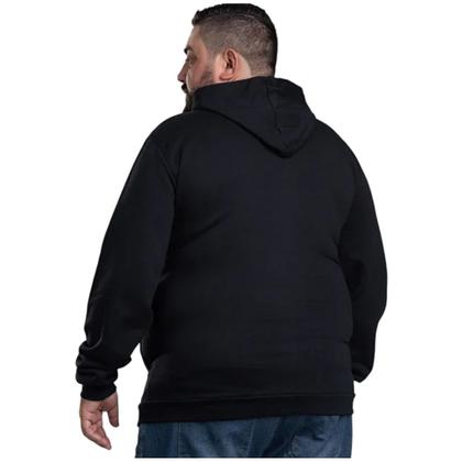 Imagem de Blusa moleton de frio masculina plus size casual quentinha flanelada premium