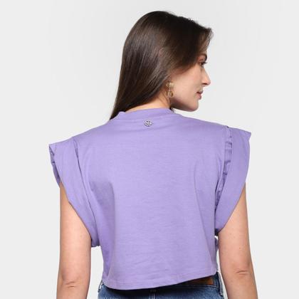 Imagem de Blusa Morena Rosa Cropped Cavada Muscle Tee Feminina