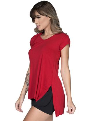 Imagem de Blusa Mullet Fitness Vekyo Modas Feminina Tapa Bumbum Manga Curta Roupa de Academia Casual 