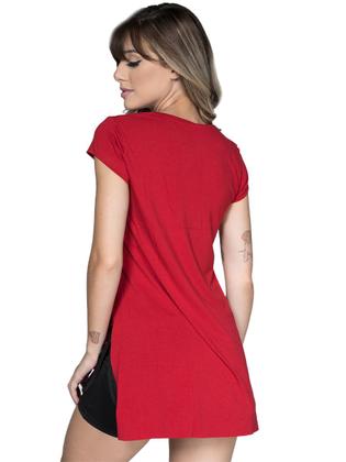 Imagem de Blusa Mullet Fitness Vekyo Modas Feminina Tapa Bumbum Manga Curta Roupa de Academia Casual 