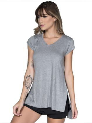 Imagem de Blusa Mullet Fitness Vekyo Modas Feminina Tapa Bumbum Manga Curta Roupa de Academia Casual 