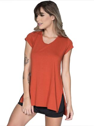 Imagem de Blusa Mullet Fitness Vekyo Modas Feminina Tapa Bumbum Manga Curta Roupa de Academia Casual 