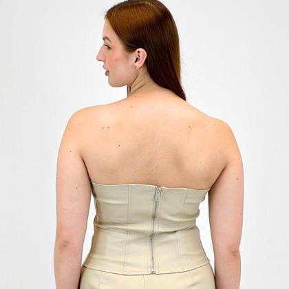 Imagem de Blusa Pacific Blue sem Alça em P.u Feminina
