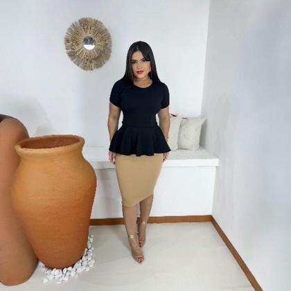 Imagem de Blusa Peplum Moda Evangélica Feminina