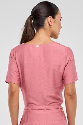 Imagem de Blusa PKS Com Laços Viscose Rosê