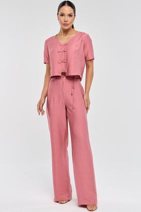 Imagem de Blusa PKS Com Laços Viscose Rosê